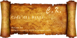 Czédli Kitti névjegykártya